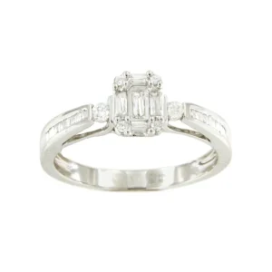 Roman Joyero Anillos<PASODOBLE anillo oro blanco taipes baguettes y brillantes