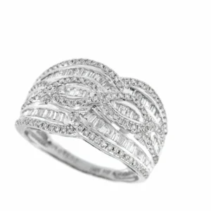 Roman Joyero Anillos<PAVIA, anillo de oro blanco con diamantes