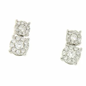 Roman Joyero Pendientes<Pendiente ALCANTARA en oro blanco y brillantes