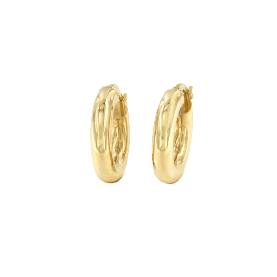 pendiente_avispado_aros_o_10.webp Roman Joyero Pendientes<Pendiente AVISPADO aros o argollas lisas en oro amarillo de 18 ktes