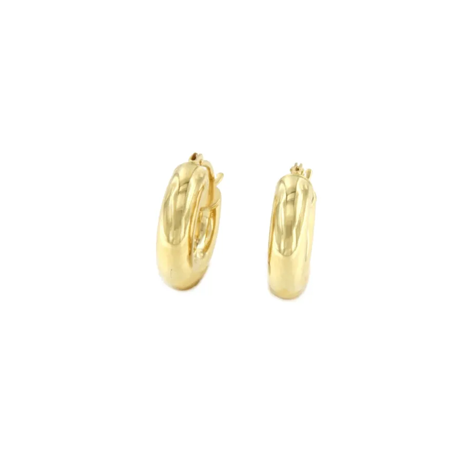 pendiente_avispado_aros_o_17.webp Roman Joyero Pendientes<Pendiente AVISPADO aros o argollas lisas en oro amarillo de 18 ktes