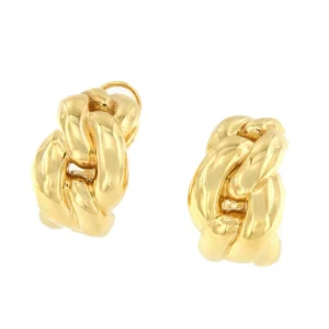 Roman Joyero Pendientes<Pendiente AZAFRAN estilo barbado en oro amarillo de 18 kilates