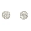 Roman Joyero Pendientes<Pendiente BORNO desmontables en oro blanco 18 ktes con brillantes