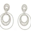 Roman Joyero Pendientes<Pendiente BUHO en oro blanco con brillantes y argollones grandes