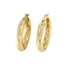 Roman Joyero Pendientes<Pendiente BULERIA aros o argolla en oro amarillo liso de 18 ktes.
