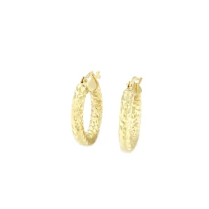 Roman Joyero Pendientes<Pendiente CAMELIA aros o argollas pequeña en oro amarillo 18 ktes