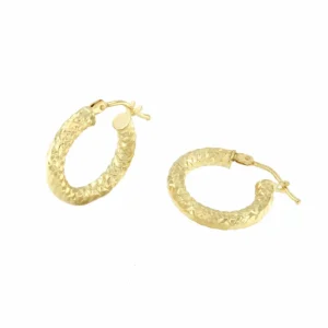 Roman Joyero Pendientes<Pendiente CAMELIA aros o argollas pequeña en oro amarillo 18 ktes