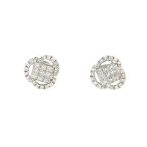 Roman Joyero Pendientes<Pendiente CAPA desmontable en oro blanco 18 ktes con brillantes