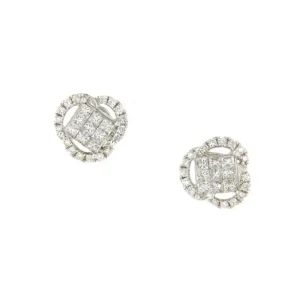 Roman Joyero Pendientes<Pendiente CAPA desmontable en oro blanco 18 ktes con brillantes