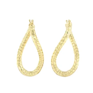 Roman Joyero Pendientes<Pendiente CARACOL argolla retorcida en oro amarillo de 18 ktes
