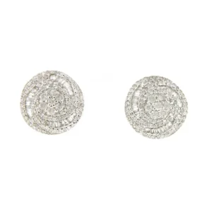 Roman Joyero Pendientes<Pendiente CARMINA desmontables de oro blanco 18 ktes con brillantes