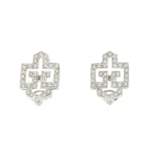 Roman Joyero Pendientes<Pendiente CENTENO desmontable en oro blanco 18 ktes