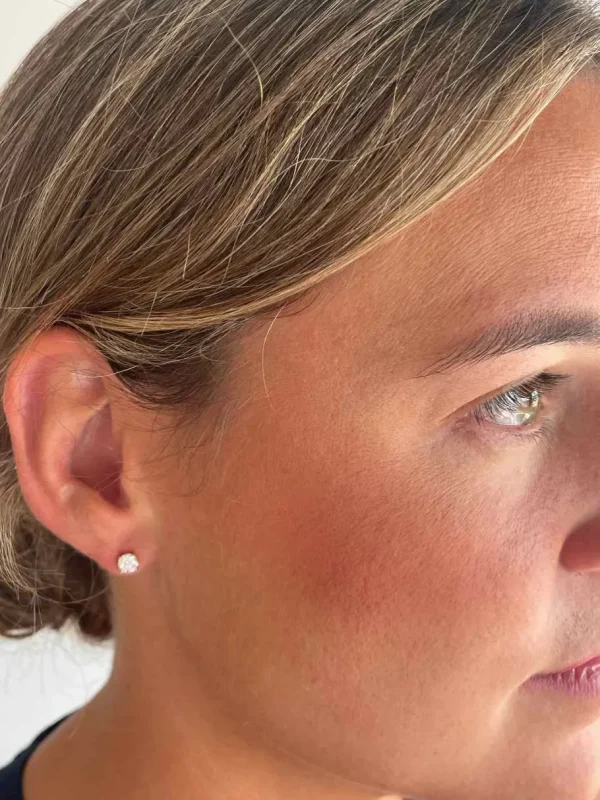 Roman Joyero Pendientes<Pendiente DAX solitarios de brillantes en cuatro garras en oro amarillo de 18 ktes
