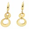 Roman Joyero Pendientes<Pendiente de oro TUNA con doble argolla colgante y cordoncitos