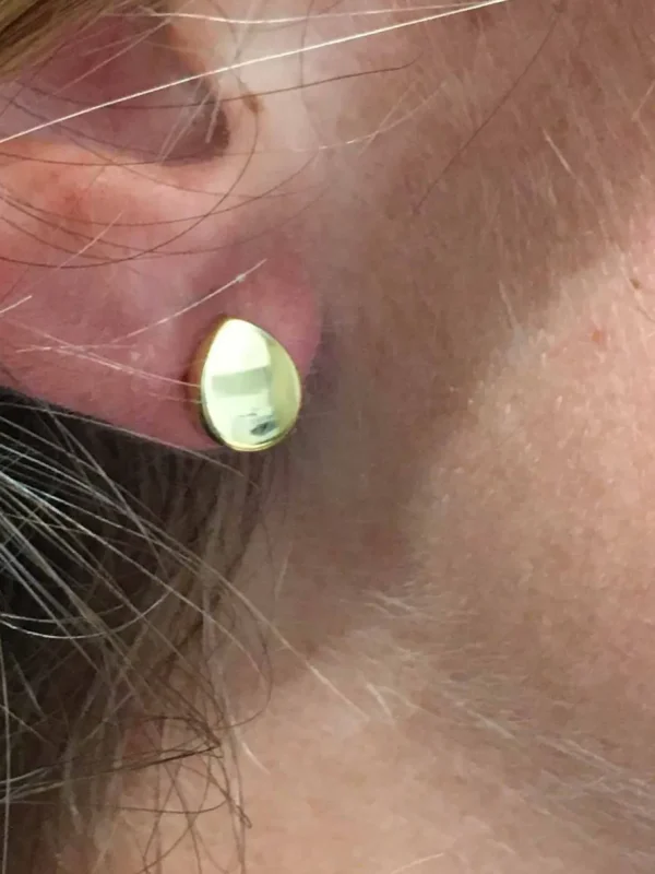 Roman Joyero Pendientes<Pendiente forma de pera SIBEL realizado en oro de 18 kilates