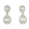 Roman Joyero Pendientes<Pendiente GARBOSO baguettes y brillantes en oro blanco de 18 ktes