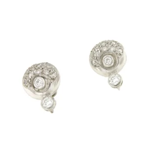 Roman Joyero Pendientes<Pendiente HINOJOS desmontable oro blanco 18 ktes con brillantes