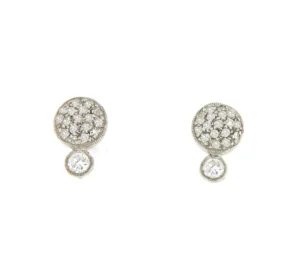 Roman Joyero Pendientes<Pendiente IMPERIAL desmontable en oro blanco 18 ktes con brillantes.