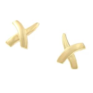 Roman Joyero Pendientes<Pendiente motivo cruceta ERSAN en oro amarillo de 18 Kilates