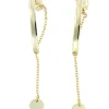 Roman Joyero Pendientes<Pendiente original en plata chapada en oro con cierre mariposa