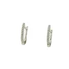 Roman Joyero Pendientes<Pendiente POITIERS argolla pequeña de brillante en oro blanco de 18 ktes