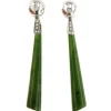 Roman Joyero Pendientes<Pendiente PULPO desmontable oro blanco de 18 ktes con brillantes y jade