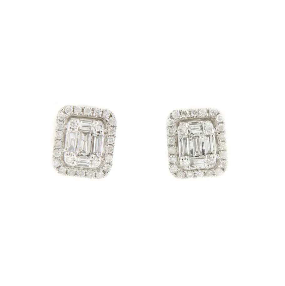 pendiente_rectangular_kuz_0.webp Roman Joyero Pendientes<Pendiente rectangular KUZU en oro blanco de 18 ktes baguettes