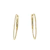 Roman Joyero Pendientes<Pendientes argollas ZELIS en oro amarillo de 18 ktes con brillantes