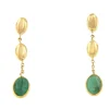 Roman Joyero Pendientes<Pendientes con esmeraldas ALTANI en oro amarillo de 18 ktes
