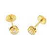 Roman Joyero Pendientes<Pendientes de niña AYSEL en oro blanco o amarillo con circonitas