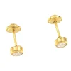 Roman Joyero Pendientes<Pendientes de niña EREN en oro amarillo con circonita