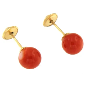 Roman Joyero Pendientes<Pendientes de primera postura ELIF con bolas de coral