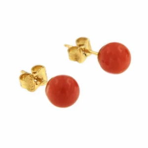 Roman Joyero Pendientes<Pendientes de primera postura ELIF con bolas de coral