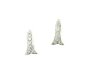 Roman Joyero Pendientes<Pendientes desmontables de oro blanco con brillantes y perlas indonesia