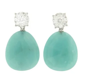 Roman Joyero Pendientes<Pendientes desmontables ELBO en oro de 18 ktes con brillantes