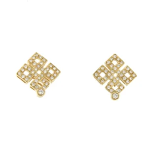 Roman Joyero Pendientes<Pendientes desmontables MAGNO en oro amarillo de 18 ktes y brillantes