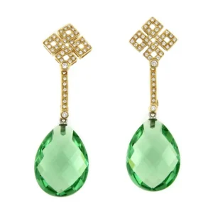 Roman Joyero Pendientes<Pendientes desmontables MAGNO en oro amarillo de 18 ktes y brillantes