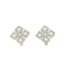 Roman Joyero Pendientes<Pendientes desmontables NOVICIO en oro blanco de 18 ktes y brillantes