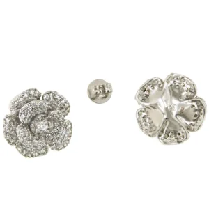 Roman Joyero Pendientes<Pendientes flor BRUSELAS de plata de ley con circonitas
