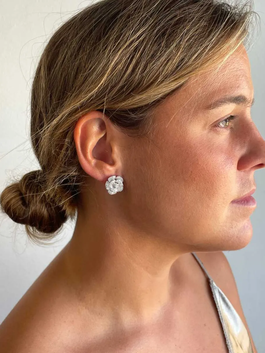 pendientes_flor_bruselas__4.webp Roman Joyero Pendientes<Pendientes flor BRUSELAS de plata de ley con circonitas