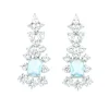 Roman Joyero Pendientes<Pendientes GOZO en plata primera ley con circonitas y cuarzo aguamarina