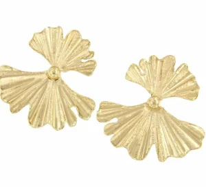 Roman Joyero Pendientes<Pendientes HORTENSIA en oro amarillo de 18 Kilates tamaño grande