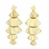 Roman Joyero Pendientes<Pendientes JAZMIN largos en oro amarillo de 18 kilates