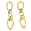 Roman Joyero Pendientes<Pendientes KENITRA largos con eslabones de plata bañado oro