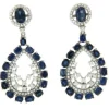 Roman Joyero Pendientes<Pendientes largos de oro, brillantes y zafiros.