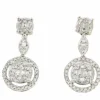 Roman Joyero Pendientes<Pendientes LATIFE en oro blanco con brillantes