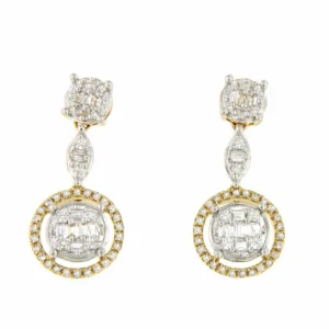Roman Joyero Pendientes<Pendientes LATIFE en oro blanco con brillantes