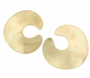 Roman Joyero Pendientes<Pendientes MARGARITA grandes en oro amarillo de 18 ktes