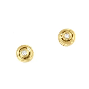 Roman Joyero Pendientes<Pendientes MOKKARILLOS dormilones desmontables de brillantes oro 18 ktes