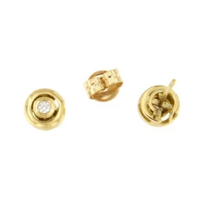 Roman Joyero Pendientes<Pendientes MOKKARILLOS dormilones desmontables de brillantes oro 18 ktes